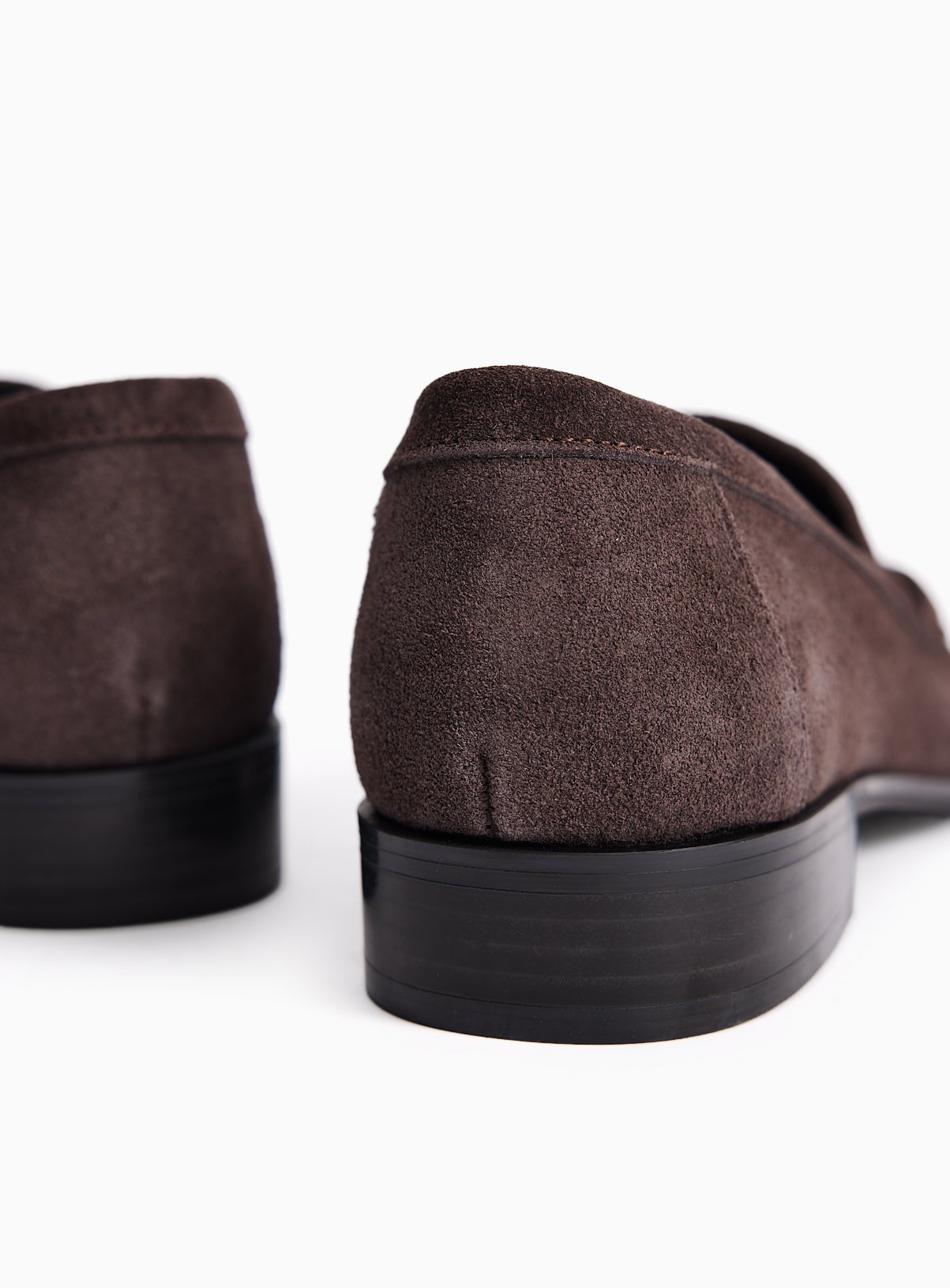 Dark Brown Suede Swung Toe Loafers 3 - Image 4 thumbnail